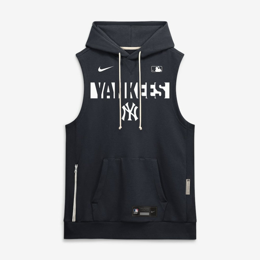 New York Yankees Authentic Collection Standard Issue Dri-FIT Sleeveless Hoodie Navy
