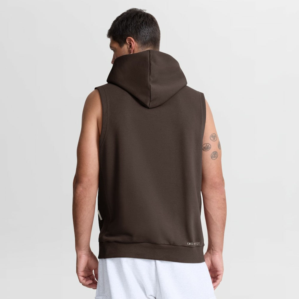 San Diego Padres Authentic Collection Standard Issue Dri-FIT Sleeveless Hoodie Brown