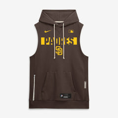 San Diego Padres Authentic Collection Standard Issue Dri-FIT Sleeveless Hoodie Brown