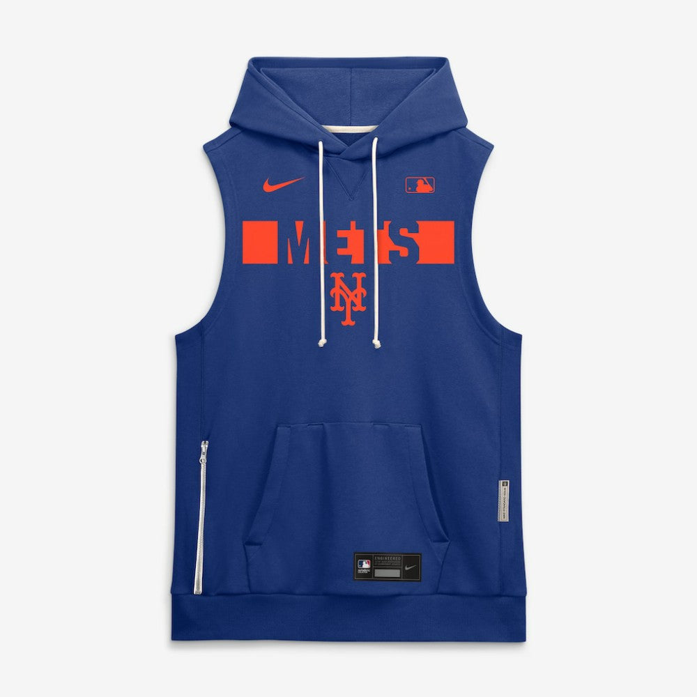 New York Mets Authentic Collection Standard Issue Dri-FIT Sleeveless Hoodie Royal