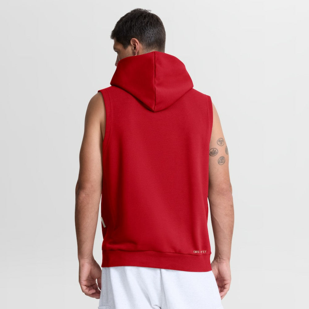 Washington Nationals Authentic Collection Standard Issue Dri-FIT Sleeveless Hoodie Red