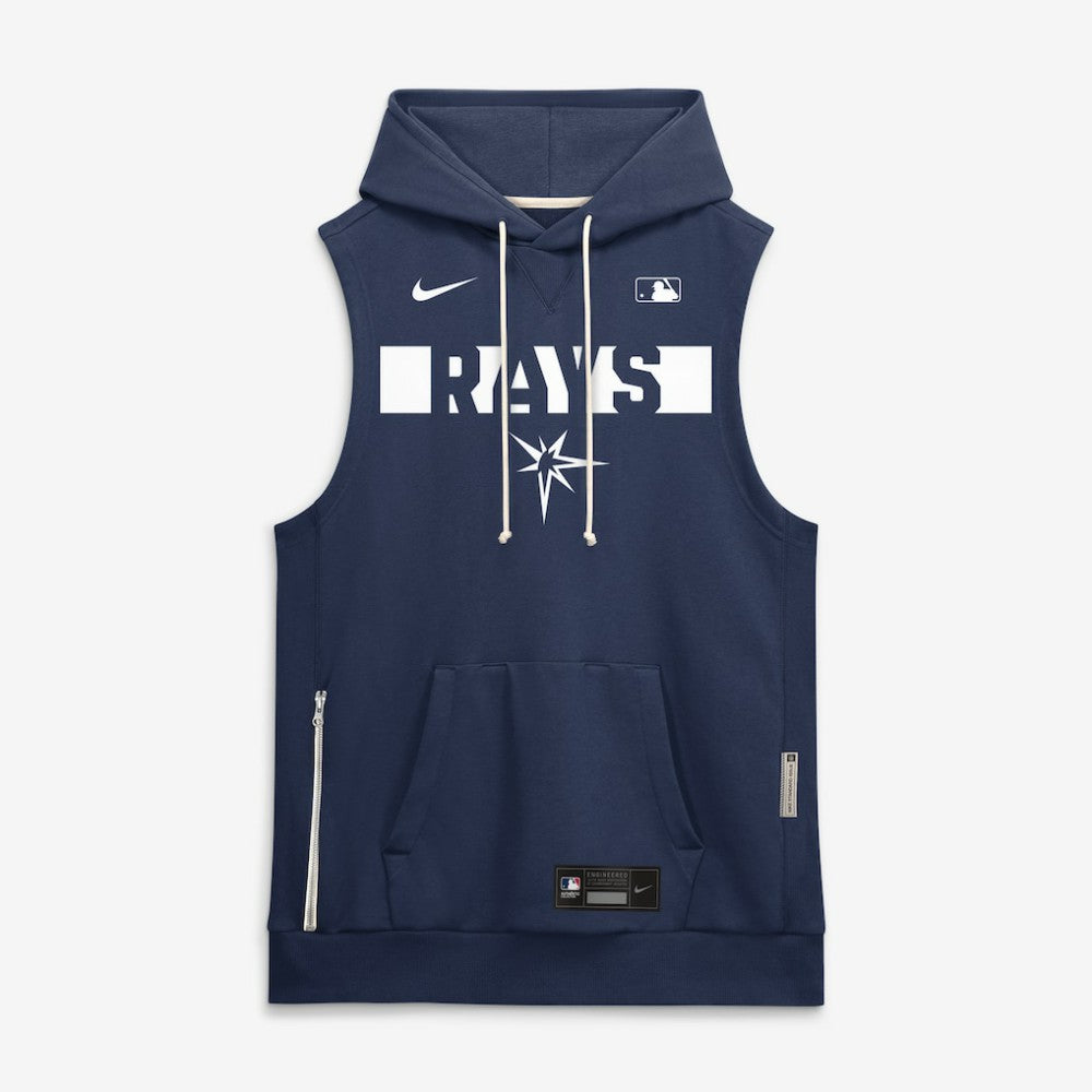 Tampa Bay Rays Authentic Collection Standard Issue Dri-FIT Sleeveless Hoodie Navy