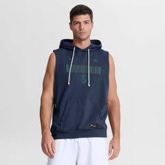 Seattle Mariners Authentic Collection Standard Issue Dri-FIT Sleeveless Hoodie Navy