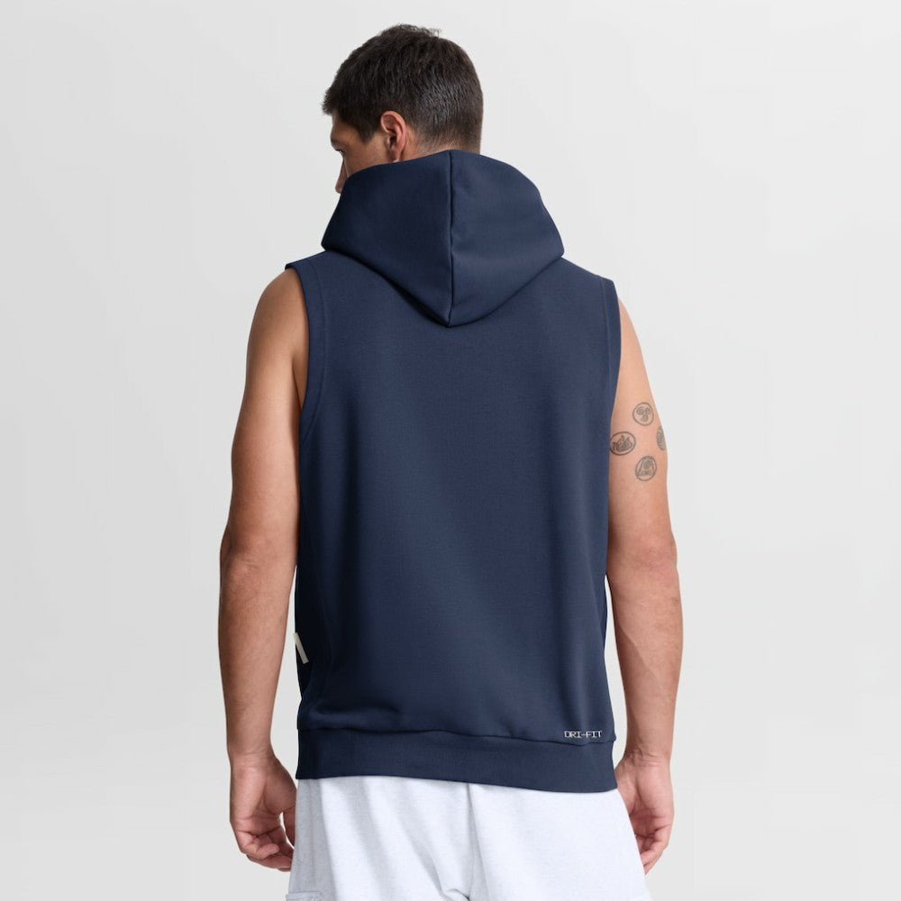 Seattle Mariners Authentic Collection Standard Issue Dri-FIT Sleeveless Hoodie Navy