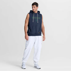Seattle Mariners Authentic Collection Standard Issue Dri-FIT Sleeveless Hoodie Navy