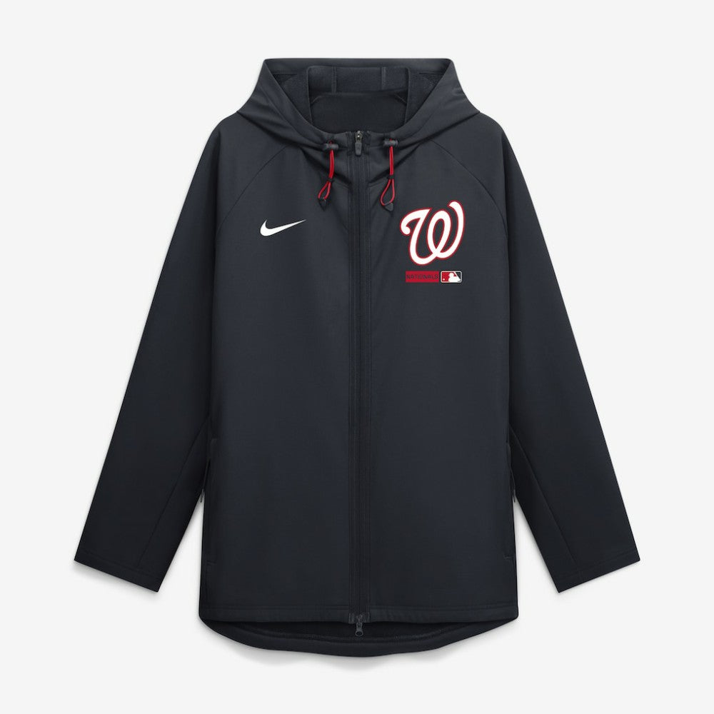 Washington Nationals Authentic Collection Raglan Therma-FIT Full-Zip Hooded Jacket Navy