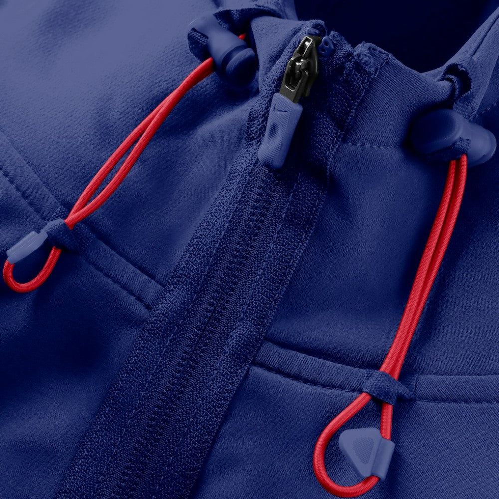 Texas Rangers Authentic Collection Raglan Therma-FIT Full-Zip Hooded Jacket Royal