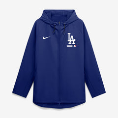 Los Angeles Dodgers Authentic Collection Raglan Therma-FIT Full-Zip Hooded Jacket Royal