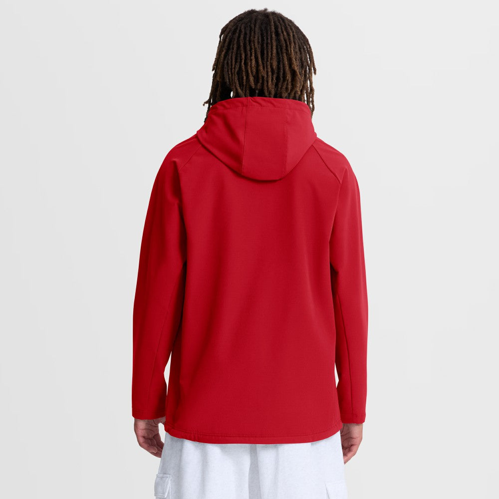 Los Angeles Angels Authentic Collection Raglan Therma-FIT Full-Zip Hooded Jacket Red