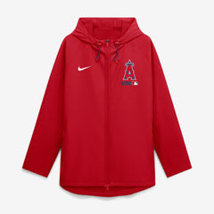 Los Angeles Angels Authentic Collection Raglan Therma-FIT Full-Zip Hooded Jacket Red