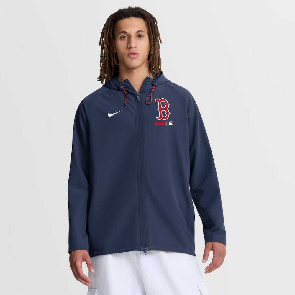 Boston Red Sox Authentic Collection Raglan Therma-FIT Full-Zip Hooded Jacket Navy