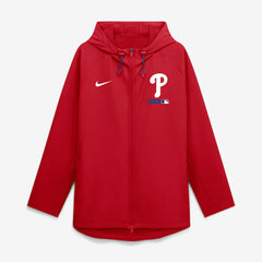 Philadelphia Phillies Authentic Collection Raglan Therma-FIT Full-Zip Hooded Jacket Red