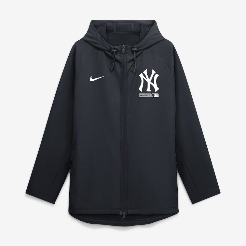 New York Yankees Authentic Collection Raglan Therma-FIT Full-Zip Hooded Jacket Navy