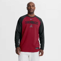 Arizona Diamondbacks Authentic Collection Raglan Dri-FIT Sweatshirt Red