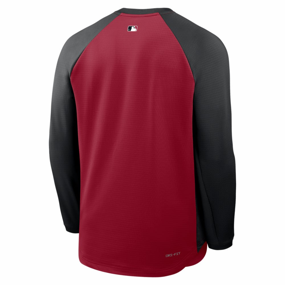 Arizona Diamondbacks Authentic Collection Raglan Dri-FIT Sweatshirt Red