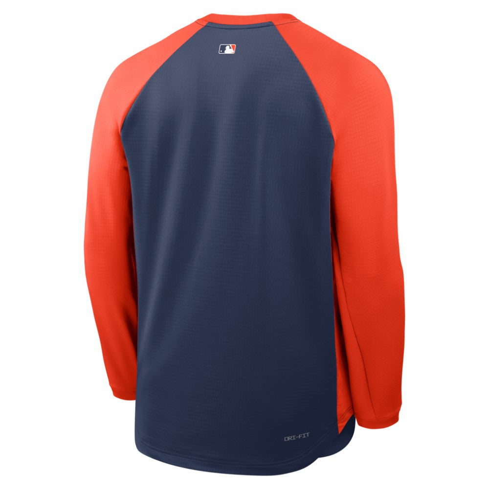 Houston Astros Authentic Collection Raglan Dri-FIT Sweatshirt Navy