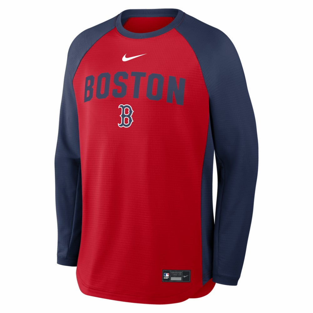Boston Red Sox Authentic Collection Raglan Dri-FIT Sweatshirt Red