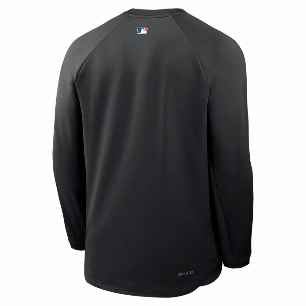 New York Mets Authentic Collection Raglan Dri-FIT Sweatshirt Black