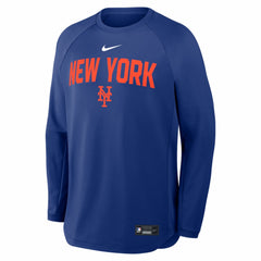 New York Mets Authentic Collection Raglan Dri-FIT Sweatshirt Royal