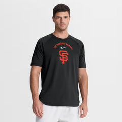 San Francisco Giants Authentic Collection Batting Practice Pre-Game Raglan Dri-FIT Top Black