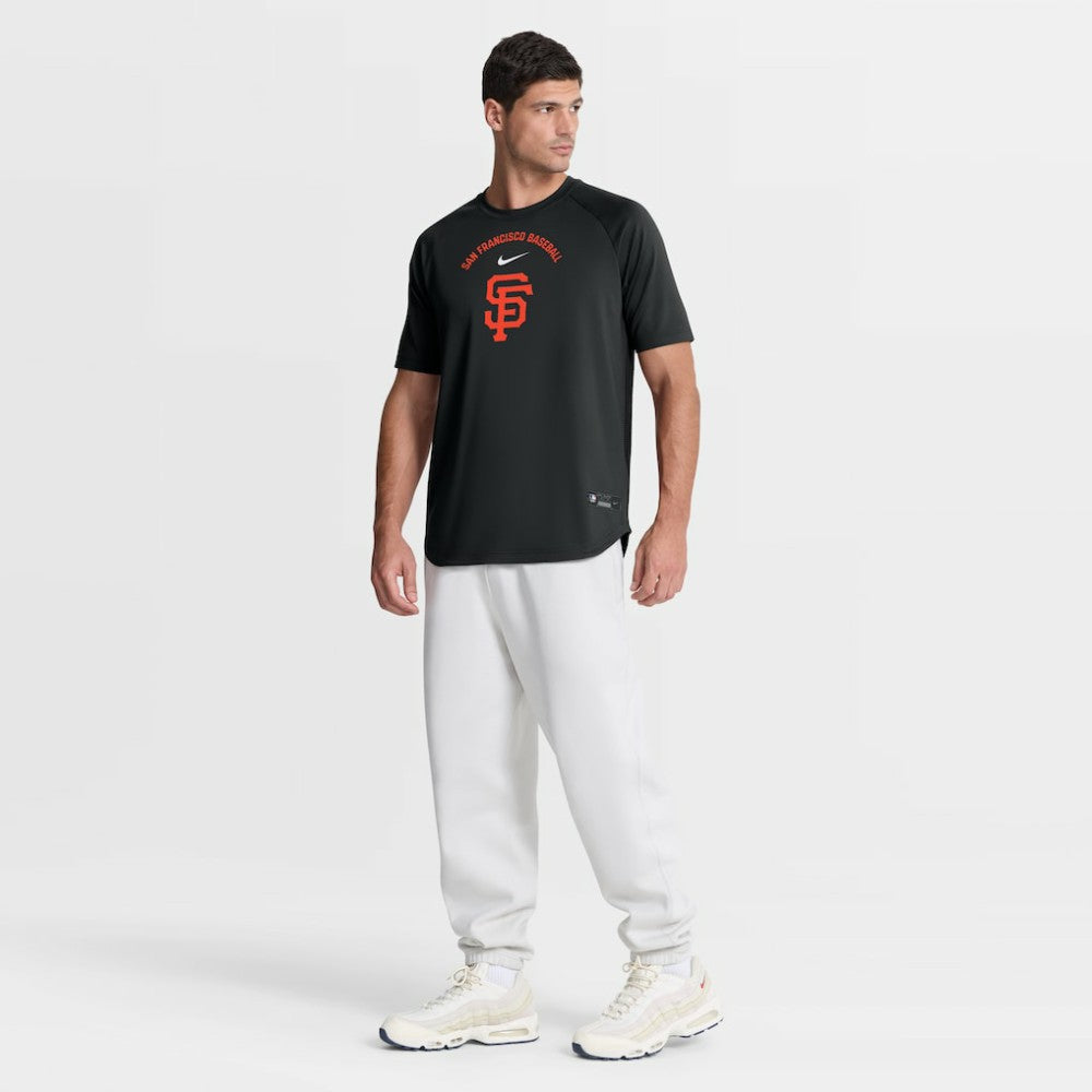 San Francisco Giants Authentic Collection Batting Practice Pre-Game Raglan Dri-FIT Top Black