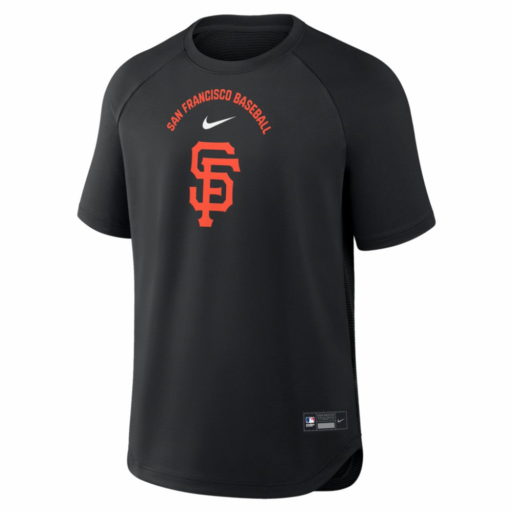 San Francisco Giants Authentic Collection Batting Practice Pre-Game Raglan Dri-FIT Top Black