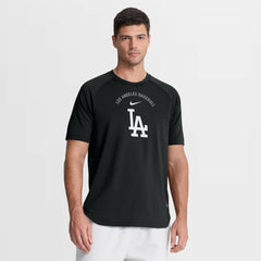 Los Angeles Dodgers Authentic Collection Batting Practice Pre-Game Raglan Dri-FIT Top Black