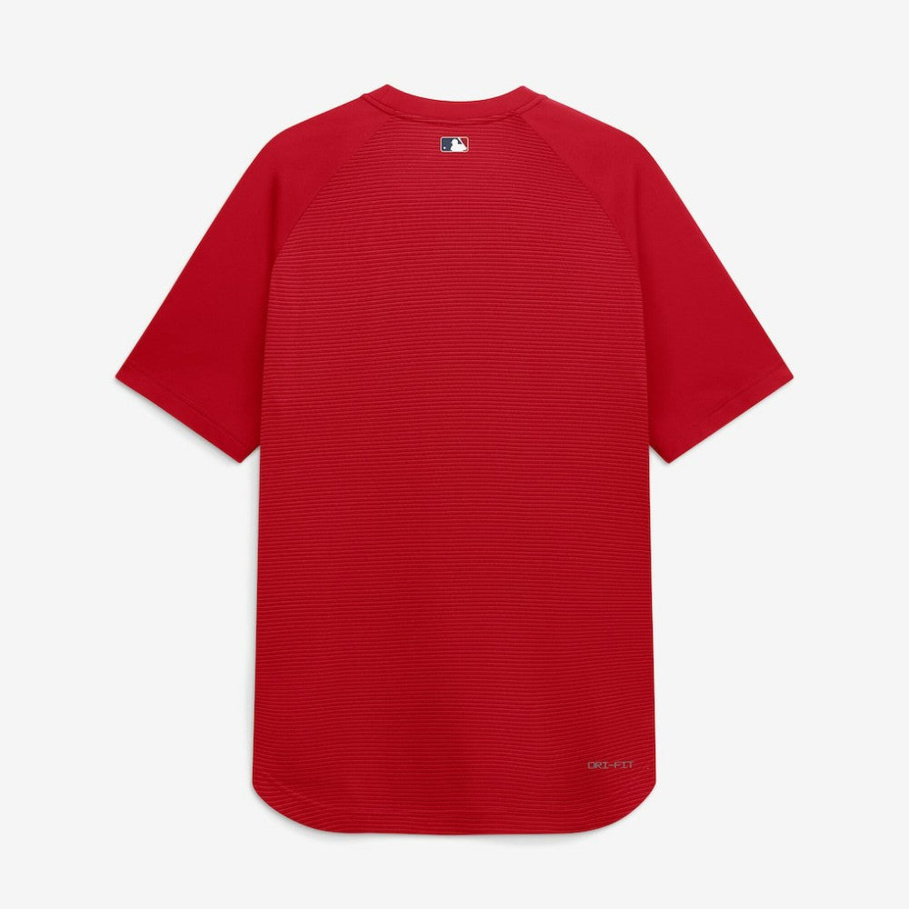 Washington Nationals Authentic Collection Batting Practice Pre-Game Raglan Dri-FIT Top Red