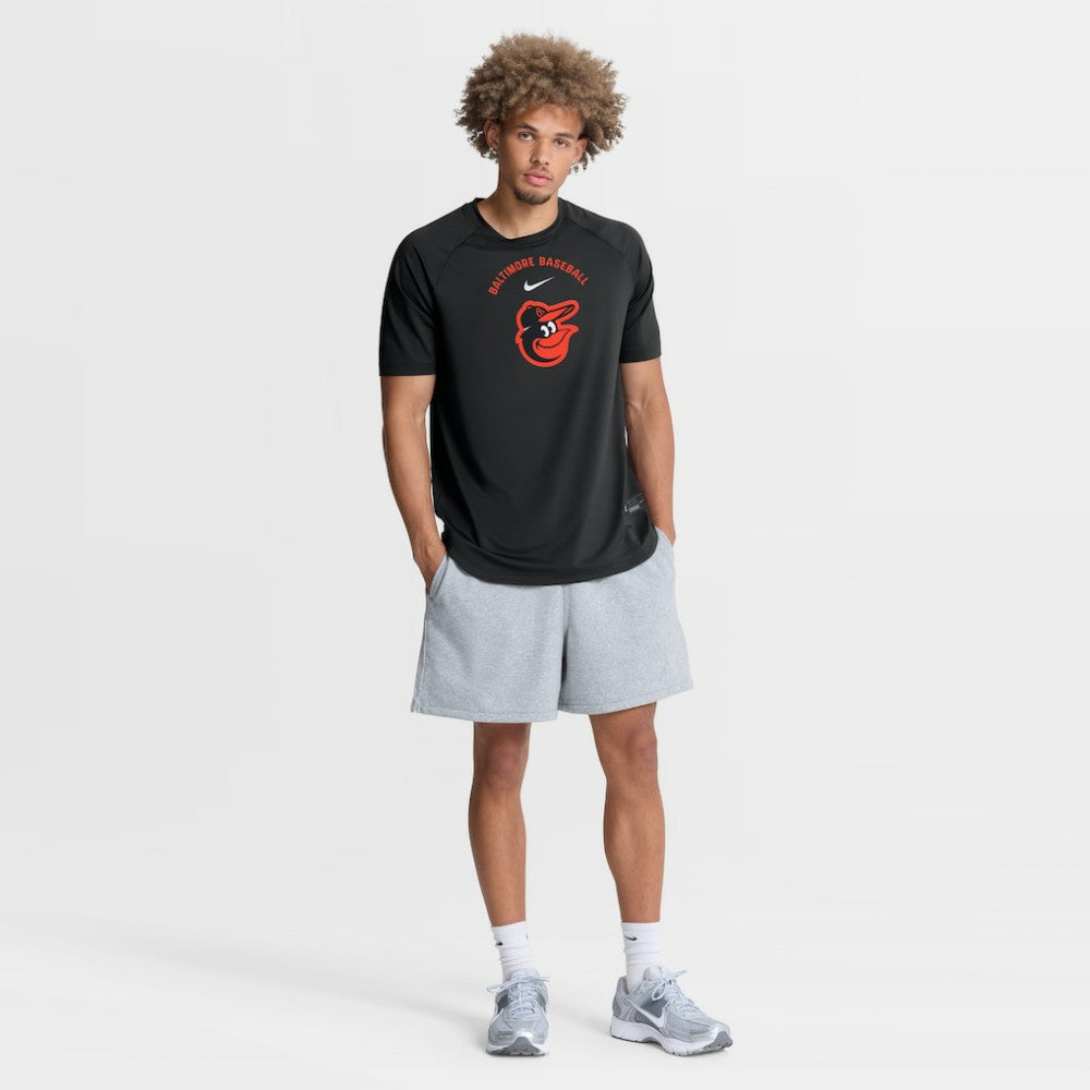 Baltimore Orioles Authentic Collection Batting Practice Pre-Game Raglan Dri-FIT Top Black