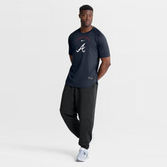 Atlanta Braves Authentic Collection Batting Practice Pre-Game Raglan Dri-FIT Top Blue