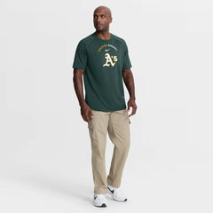 Athletics Authentic Collection Batting Practice Pre-Game Raglan Dri-FIT Top Green