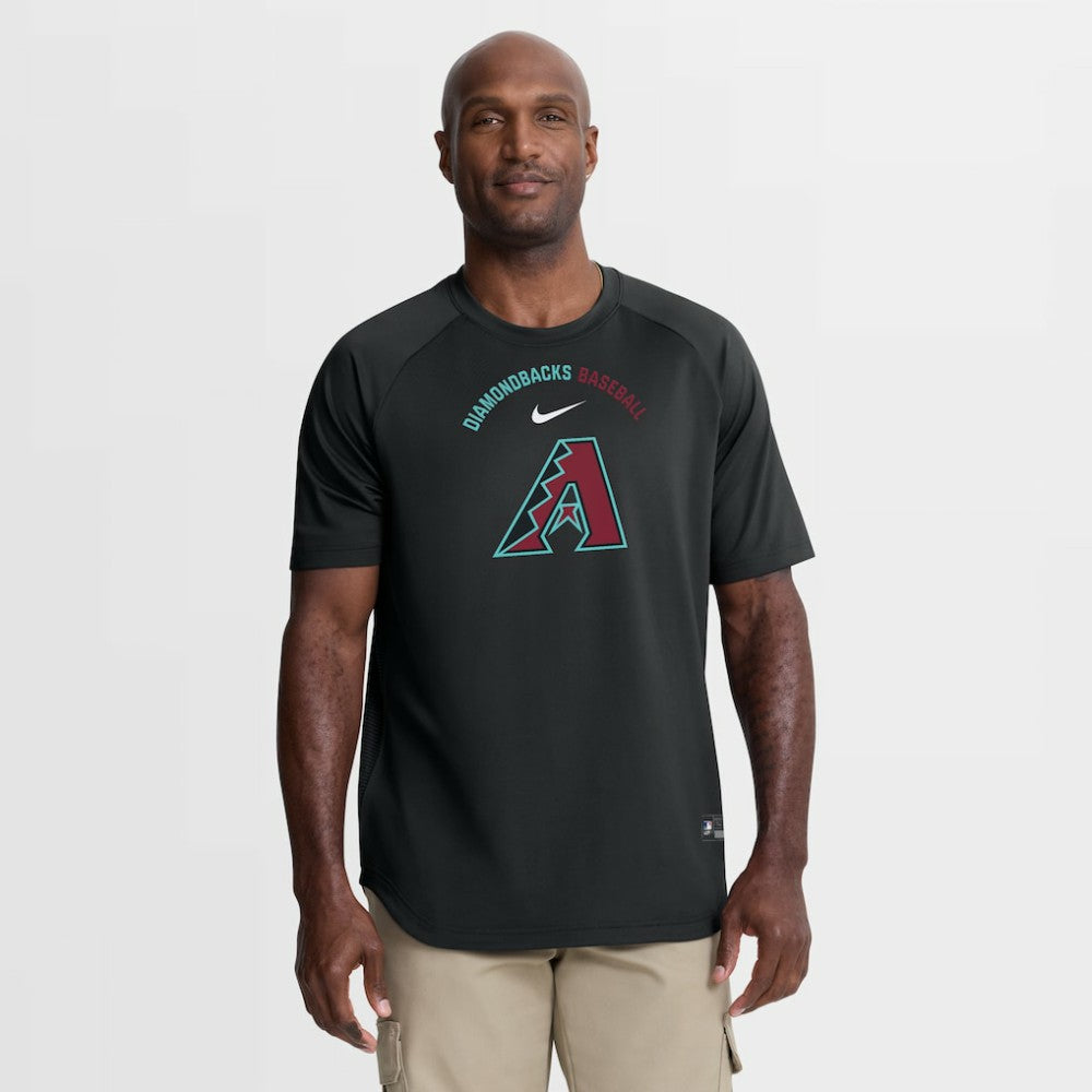 Arizona Diamondbacks Authentic Collection Batting Practice Pre-Game Raglan Dri-FIT Top Black