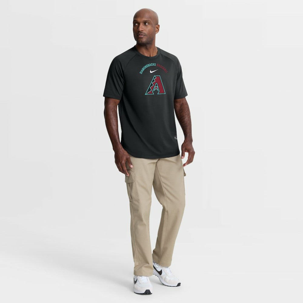 Arizona Diamondbacks Authentic Collection Batting Practice Pre-Game Raglan Dri-FIT Top Black