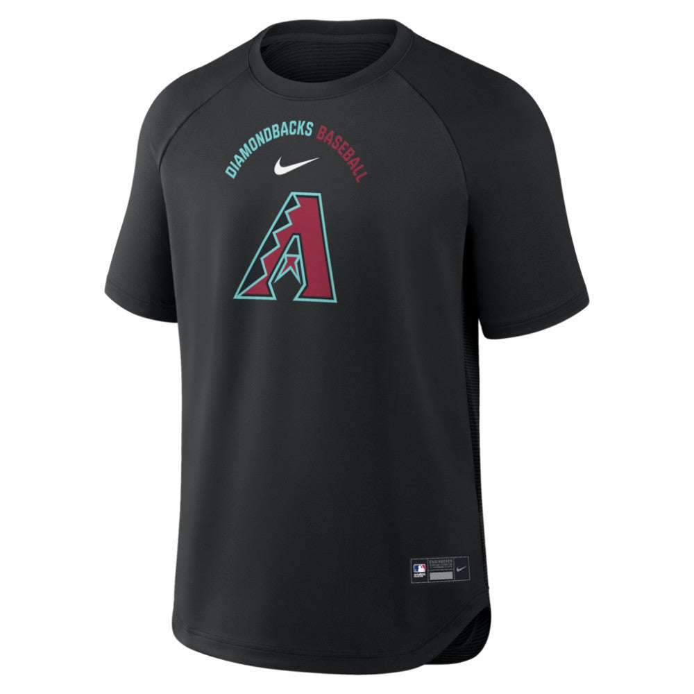 Arizona Diamondbacks Authentic Collection Batting Practice Pre-Game Raglan Dri-FIT Top Black