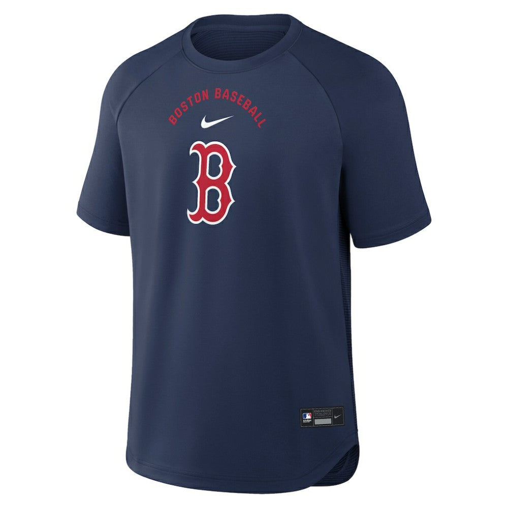 Boston Red Sox Authentic Collection Batting Practice Pre-Game Raglan Dri-FIT Top Navy