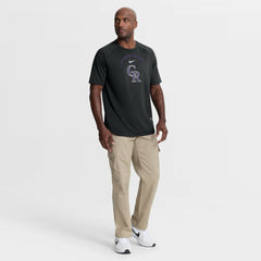 Colorado Rockies Authentic Collection Batting Practice Pre-Game Raglan Dri-FIT Top Black