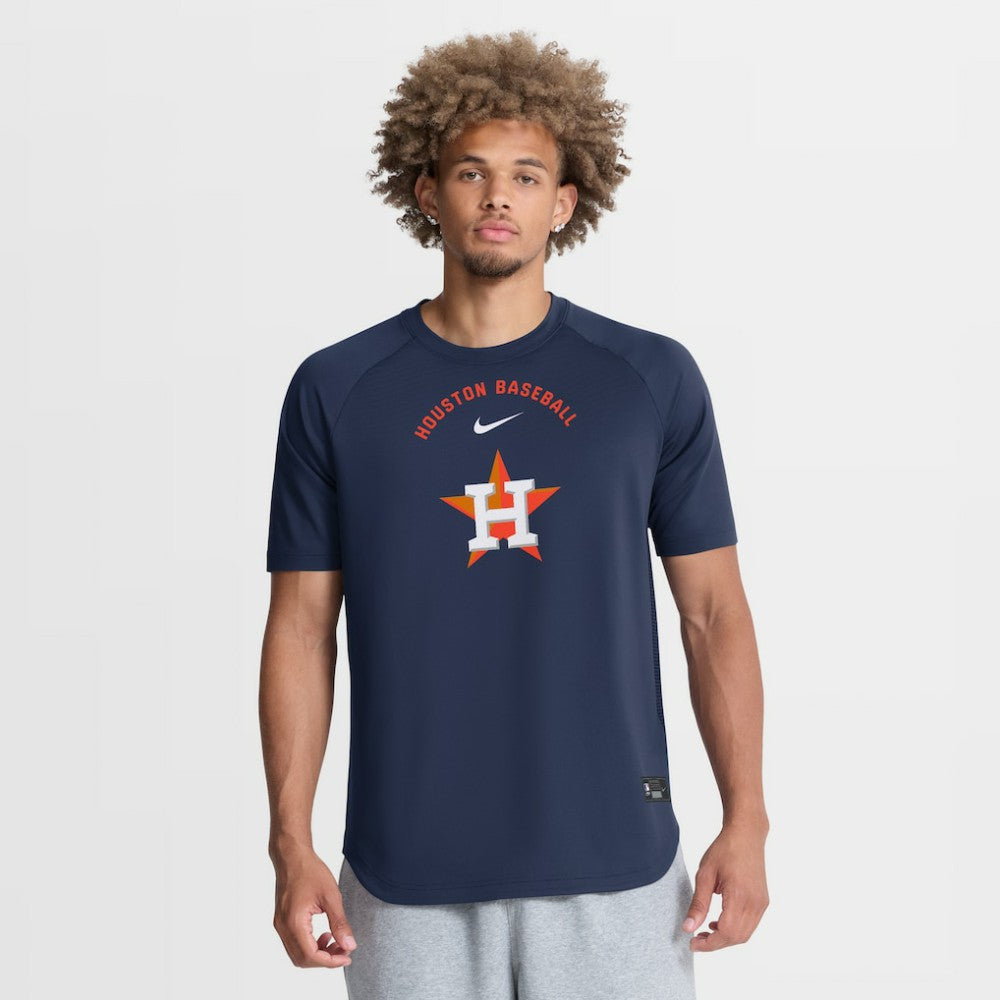 Houston Astros Authentic Collection Batting Practice Pre-Game Raglan Dri-FIT Top Navy