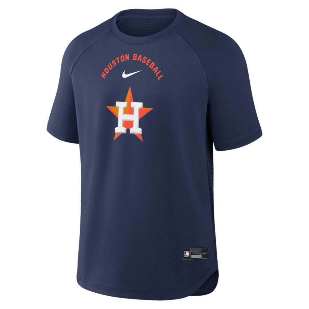 Houston Astros Authentic Collection Batting Practice Pre-Game Raglan Dri-FIT Top Navy