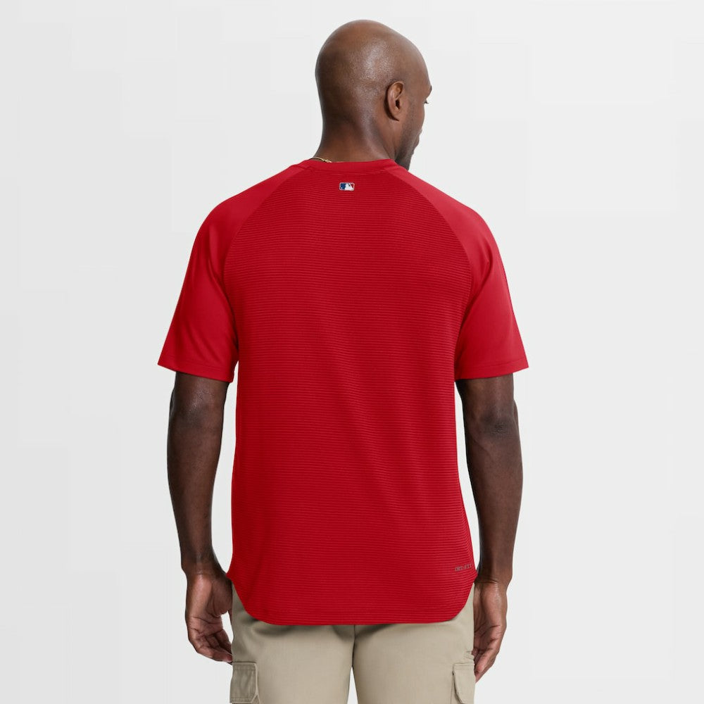 Philadelphia Phillies Authentic Collection Batting Practice Pre-Game Raglan Dri-FIT Top Red