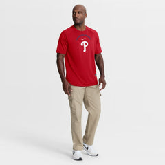 Philadelphia Phillies Authentic Collection Batting Practice Pre-Game Raglan Dri-FIT Top Red