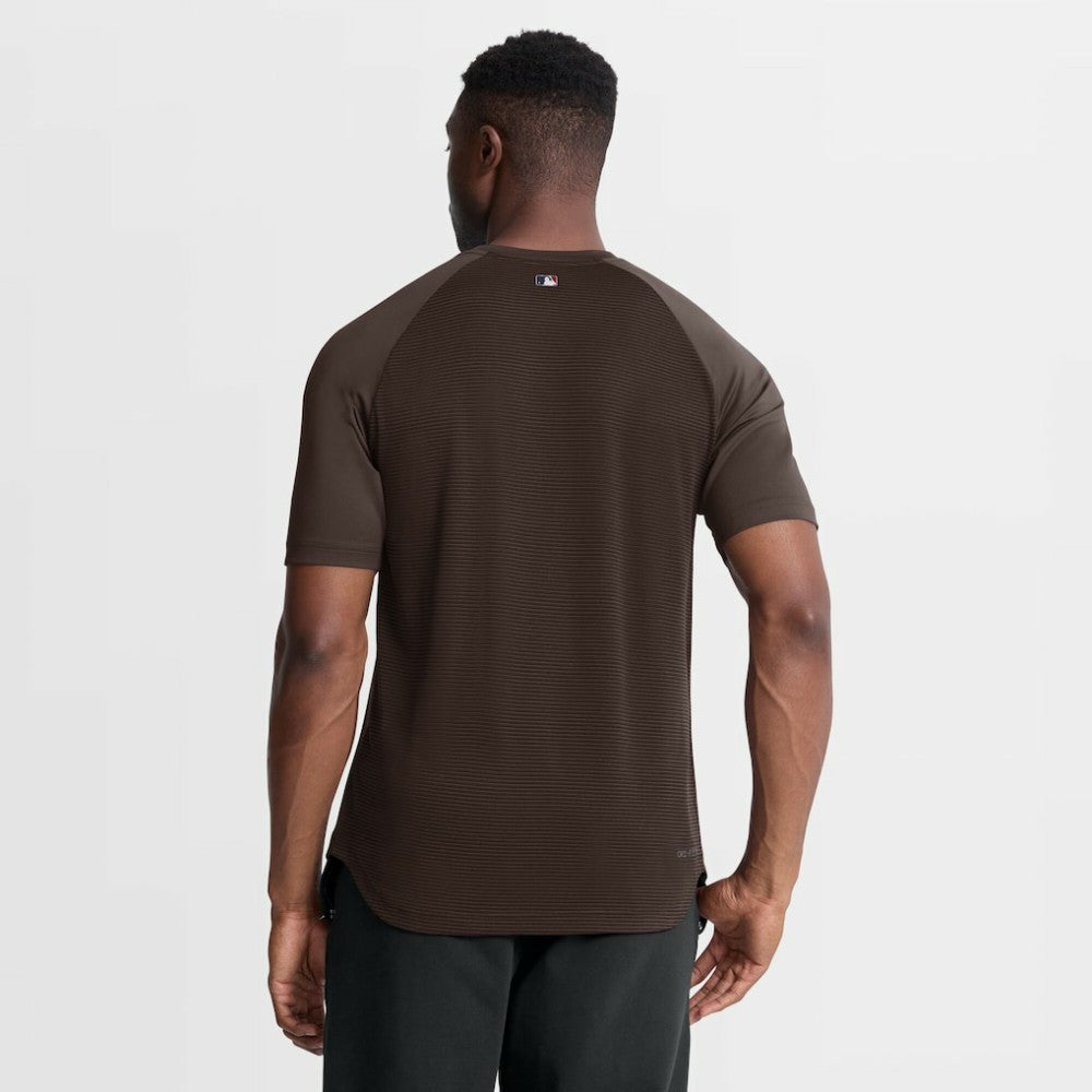 San Diego Padres Authentic Collection Batting Practice Pre-Game Raglan Dri-FIT Top Brown