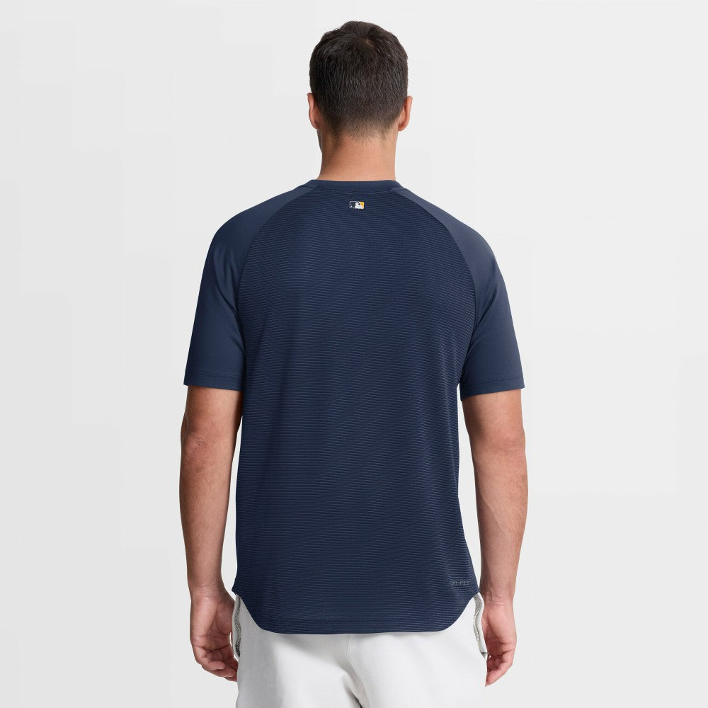 Milwaukee Brewers Authentic Collection Batting Practice Pre-Game Raglan Dri-FIT Top Navy