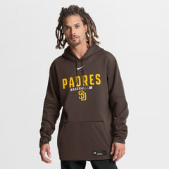 San Diego Padres Authentic Collection Therma-FIT Hoodie Brown
