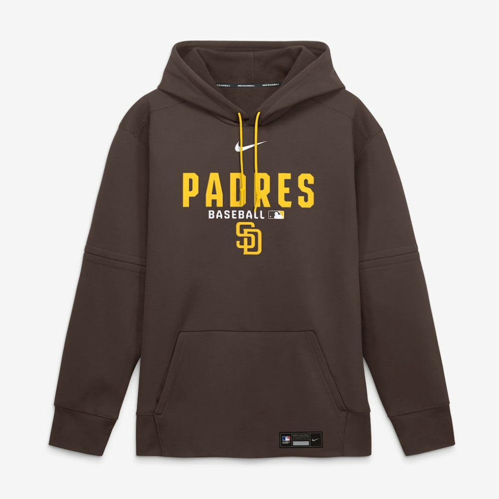 San Diego Padres Authentic Collection Therma-FIT Hoodie Brown