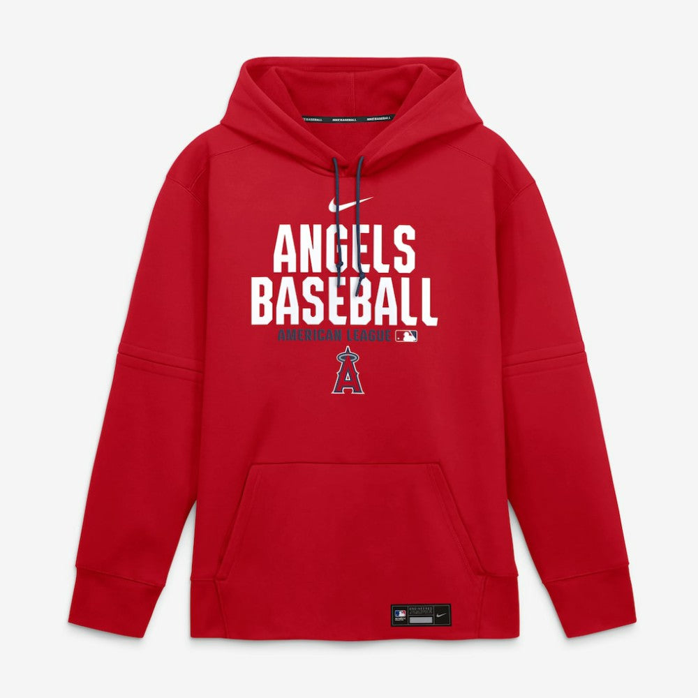 Los Angeles Angels Authentic Collection Therma-FIT Hoodie Red