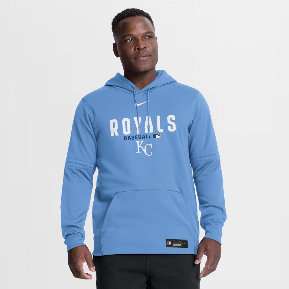 Kansas City Royals Authentic Collection Therma-FIT Hoodie Light Blue