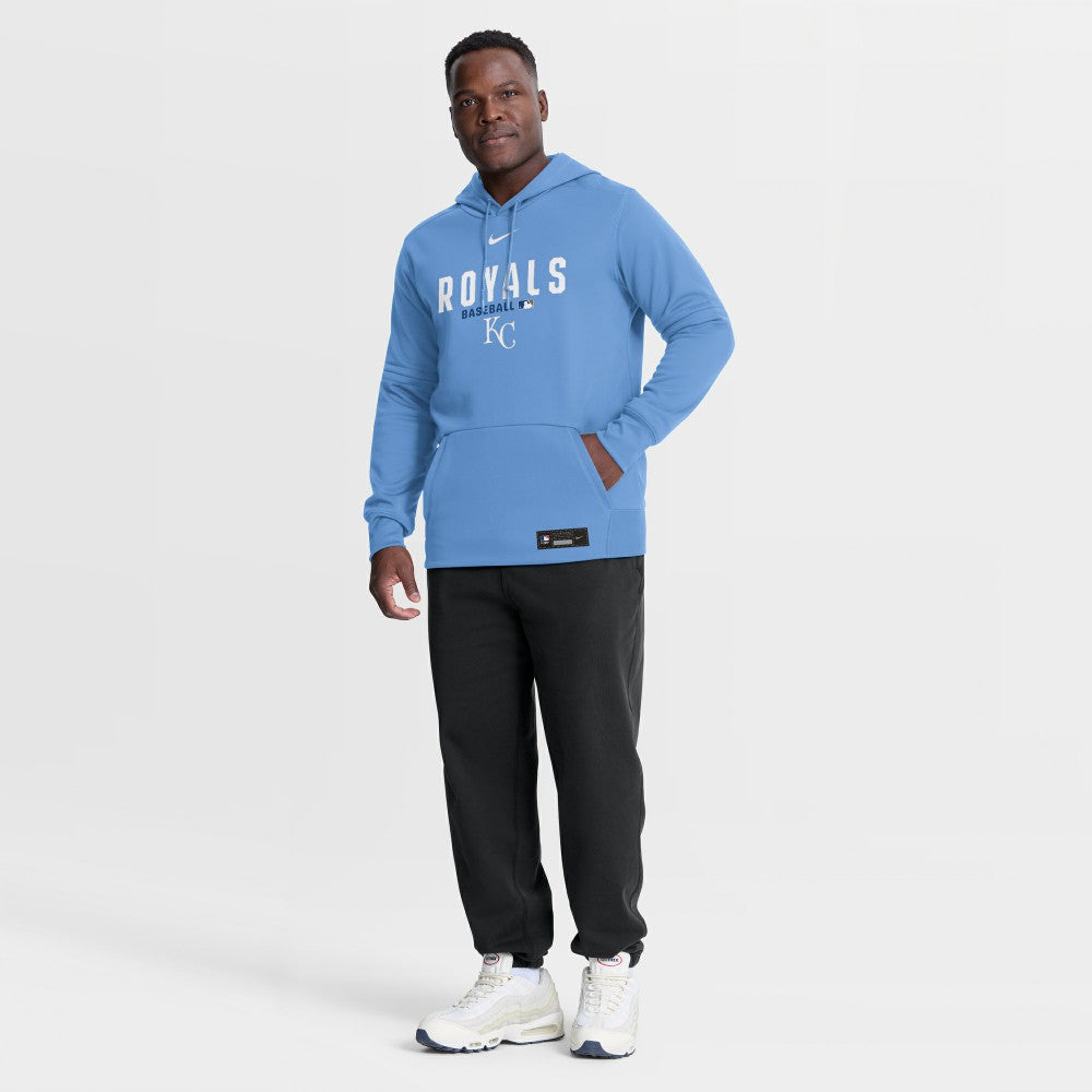Kansas City Royals Authentic Collection Therma-FIT Hoodie Light Blue