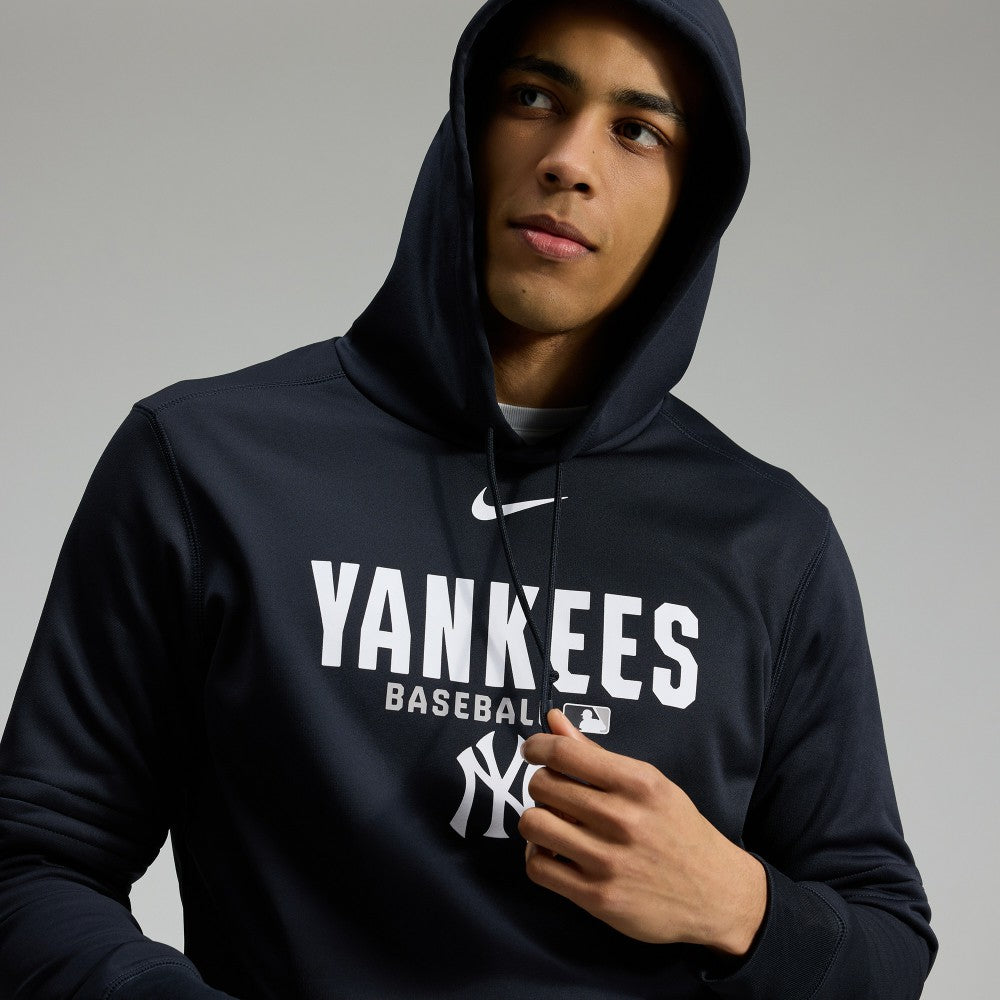 New York Yankees Authentic Collection Therma-FIT Hoodie Navy