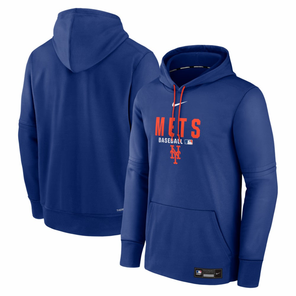 New York Mets Authentic Collection Therma-FIT Hoodie Royal