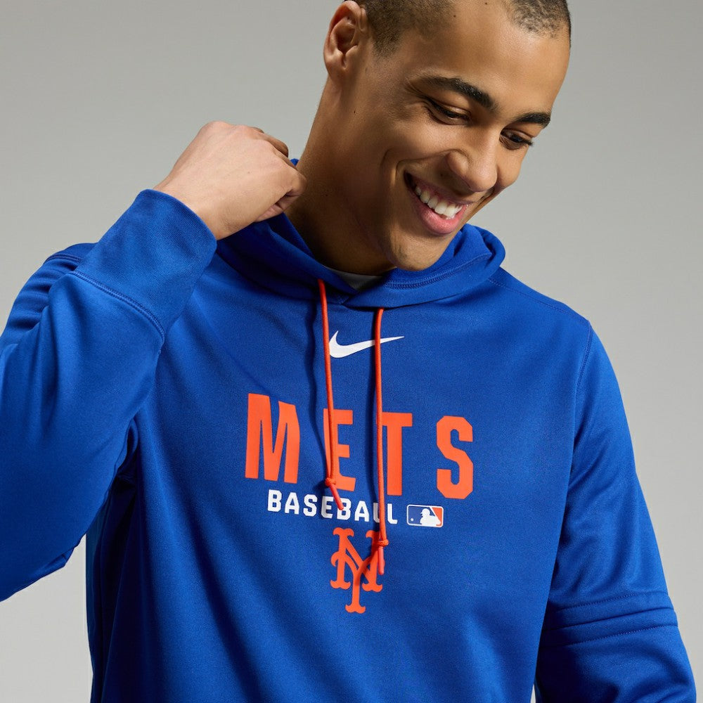 New York Mets Authentic Collection Therma-FIT Hoodie Royal